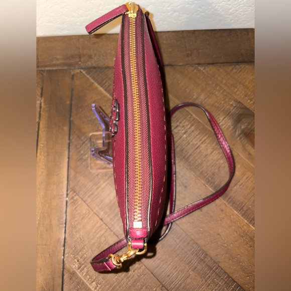 SOLD UNLISTED - 
Tory Burch Burgundy Leather Crossbody Bag - Picture 7 of 10